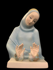 Statuina Lenci ceramica del novecento italiano Madonna anni 40