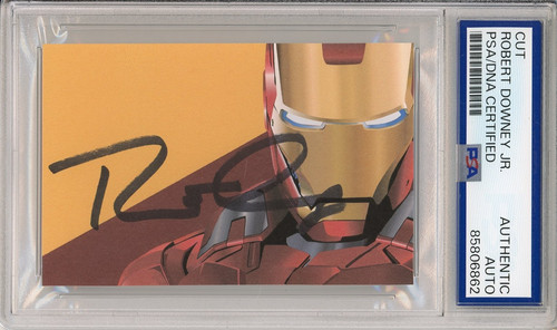 Robert downey signed iron - robert,
