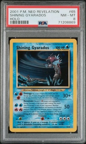 Pokemon psa shining gyarados - pokemon,