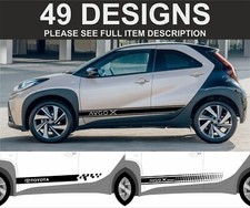 per toyota aygo x strisce laterali decalcomanie adesivi grafica toyota decalcomanie