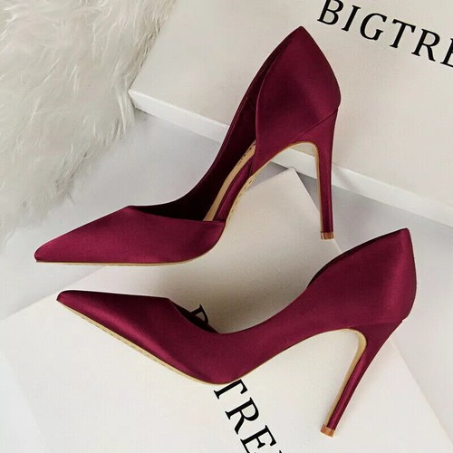 Decolte scarpe rosso - decolte, raso