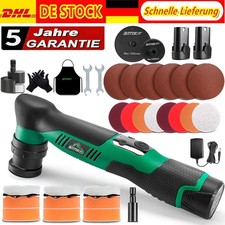 BATOCA Mini Smerigliatrice Eccentrica con 2 Batterie Lucidatrice per Auto Lucidatura Set Accessori