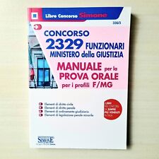 Libro Concorso Funzionari Ministero della Giustizia - Manuale - Simone