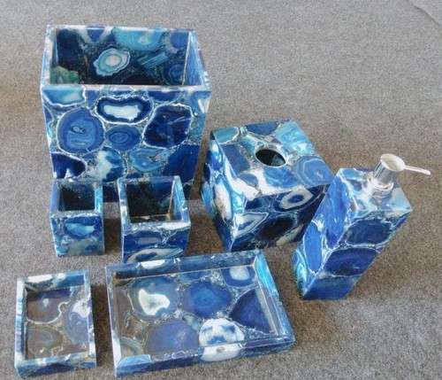 Blu agata bagno - set, /
