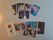 Lotto 10 Figurine Disney Panini - 5 Biancaneve e 5 La Bella e la Bestia  anni 90