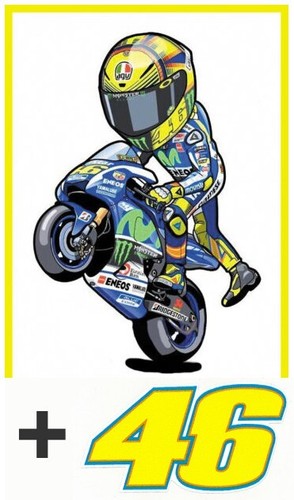 Valentino rossi impenna moto - rossi,