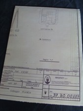 Disegno Maserati Biturbo cablaggio plancia