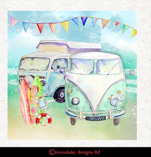 Travel camper vans - -camper, surf-