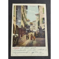 Cartolina Lugano - Via Nassa