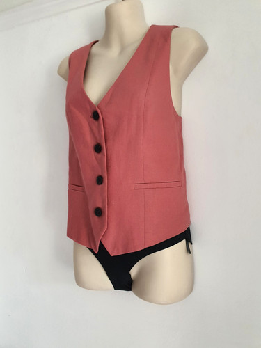 Gilet lino rosa zara - in,