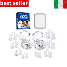 Dilatatore Nasale Antirussamento 10 pezzi, Clip Antirussamento, Dispositivo A...