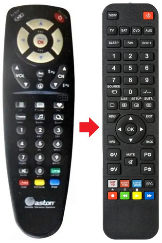 Telecomando adatto per aston - telecomando,