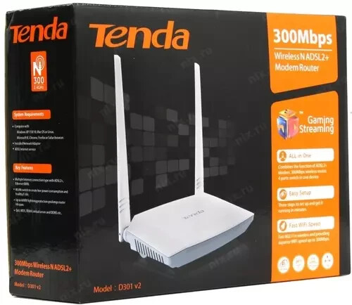 Modem router adsl2 - wireless, n