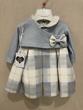 Vestito neonata a quadri con