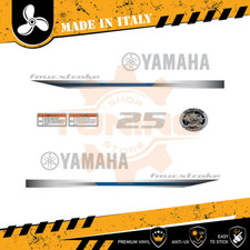Decalcomania Adesivi Motore Fuoribordo Yamaha 25 cv - Four Stroke F25 WHITE
