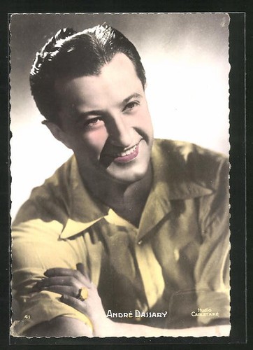 Cartolina attore andre dassary - attore,