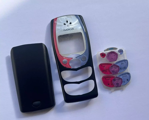 Nokia 2300 custodia cover blu - cover,