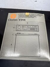 clarion autoradio E914 Cassette Anni 80 Nos Nuovo