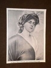 Regina Maria di Romania + Maggiore Generale Vittorio Zuppelli Ministro Guerra