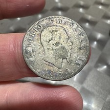 Moneta lira 1863 emanuele - lira,