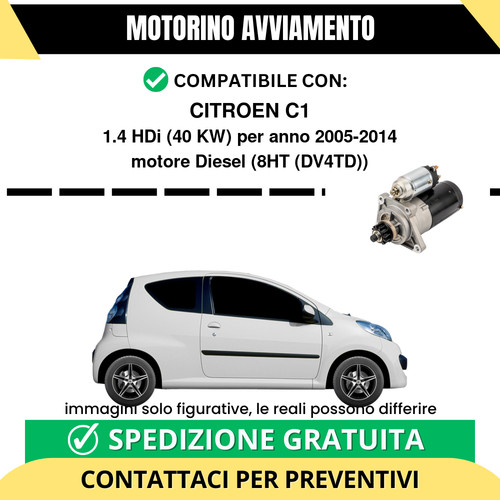 Motorino avviamento citroen - avviamento,