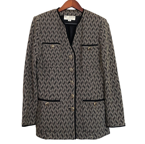 Giacca blazer maglia senza