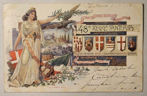 Cartolina militare 48 - militare,