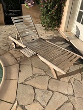 Lettini prendisole in teak marca Tectona modello Camarat