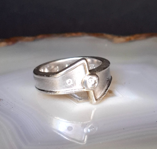 Anello argento 925 cristallo