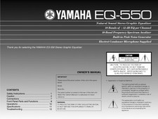 Yamaha 550 equalizzatore - yamaha, eq-550