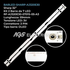 KIT 2 BARRE STRIP 7 LED TV