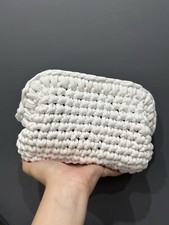 Borsa Fatta A Mano Uncinetto Crochet Cluch Bag bianca