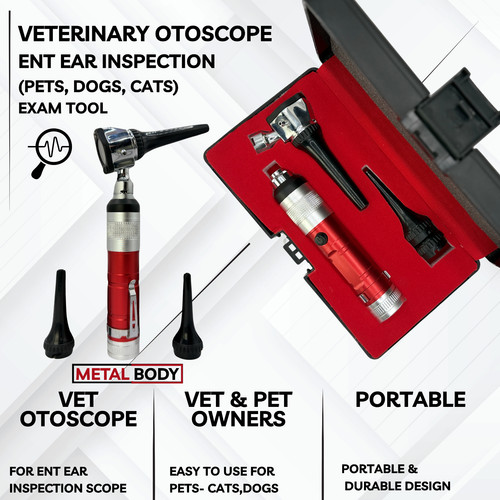 Set otoscopio veterinario - otoscopio,