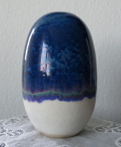 Antico vaso blu ceramica - vaso,