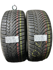 2 PNEUMATICI USATI 205/55 R 17 95V XL BRIDGESTONE INVERNALE M+S 6 MM DOT 3723