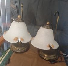COPPIA DI ABATJOUR IN RAME  DA COMODINO PERFETTE