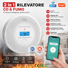 Rilevatore Fumo WiFi Tuya