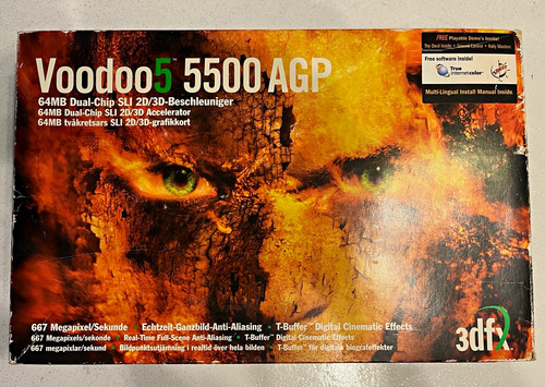 3dfx voodoo5 5500 agp scheda - agp,