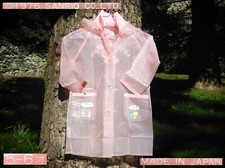 ☔ RARE SANRIO Little Twin Stars VINTAGE collezione 1976 impermeabile RAINCOAT 5Y