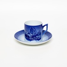 ROYAL COPENHAGEN PORCELLANA TAZZA DI NATALE 1999 CON SCATOLA ORIGINALE CM 7