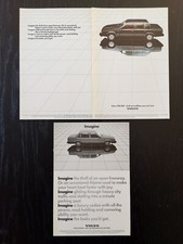 1984 Volvo 760 GLE - Lotto 2x Original AD Advertising Pubblicità Vintage
