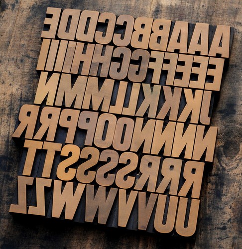 Tipografia blocchi stampa - blocchi,