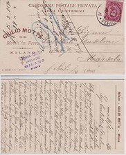 # MILANO- testatina- GIULIO MOTTA- MOBILI IN FERRO 1890