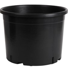 Vaso per piante rotondo nero