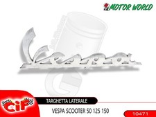 TARGHETTA SCRITTA ADESIVO FRONTALE X VESPA LX LXV LT 50 125 150