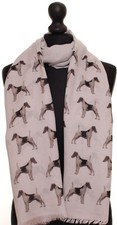Sciarpa stampa fox terrier