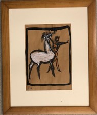  Disegno a china e pastello