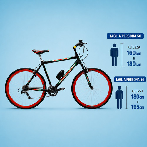 Bici ibrida alluminio - bici, in