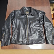 Giacca pelle Vanson ENF single riders nera pelle di mucca taglia 40 made in USA usata