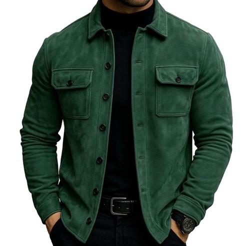 Giacca camicia uomo vera - , pelle